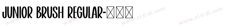 Junior Brush Regular字体转换 Junior Brush Regular字体转换